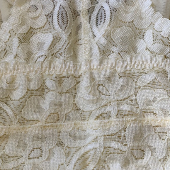 FREE PEOPLE INTIMATELY GALLOON LACE RACERBACK BRALETTE IN YELLOW SIZE SMALL - Picture 7 of 10